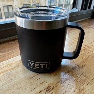 YETI Rambler 10 oz Black BPA Free Mug with MagSlider Lid